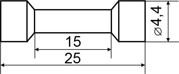 Гільза ізольована ВV 1,25 (100шт.)