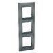 Рамка 3-постовая вертикальная Графит MGU6.006V.12 Unica Top Schneider, 8376, Графит