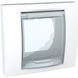 Рамка 1-постовая с крышкой IP44, Белый MGU61.002.18 Unica Plus Schneider, 8476, Белый