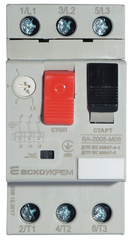 Автоматичний вимикач захисту двигуна 2,5-4А УКРЕМ ВА-2005 М08