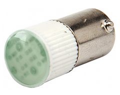 Лампа сменная LED24Y светодиодная матрица Bа9s 24В зеленая EMAS