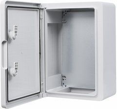 Корпус из АБС-пластика 25*35*15 ІР65 ударостойкий, с МП, непрозрачные дверки UBox