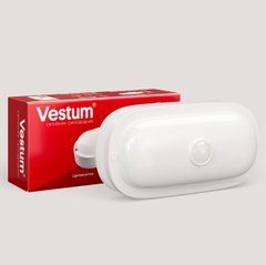 Светодиодный овальный светильник ЖКХ Vestum 12W 4500K 220V с датчиком движения
