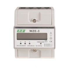 Трехфазный счетчик электроэнергии WZE-3, 80A F&F