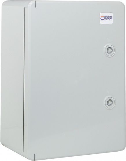 Корпус з АБС-пластику 25*35*15 ІР65 ударостійкий, з МП, непрозорі дверцята UBox