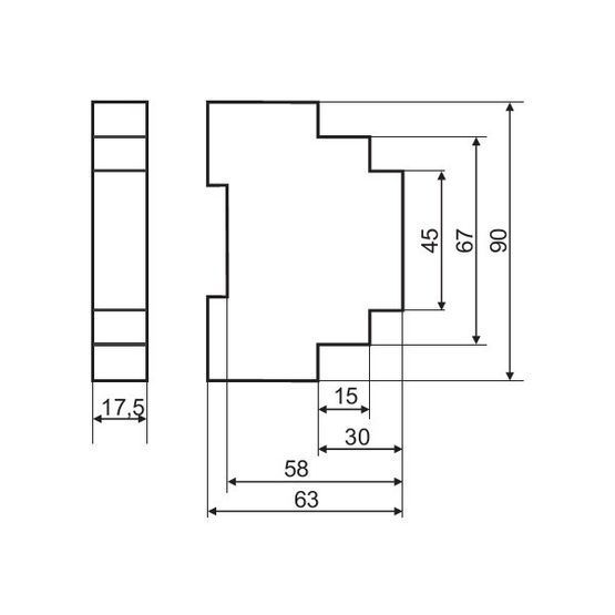 Регулятор температури RT-821-1 16А 1S -4-5*С ФиФ