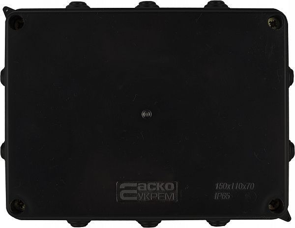 Розподільча коробка 150*110*70 UAtmo Jet Black (уп. 10шт)