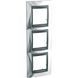Рамка 3-я."Блестящий хром", Графит MGU66.006.210 Unica Top Schneider, 8577, Хром