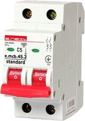 Модульний автоматичний вимикач e.mcb.stand.45.2.C5, 2р, 5А, C, 4,5 кА