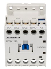 Контактор CUBICO Mini 3Р 5.5kW 12A 1НO 230VAC Schrack, 230V АС