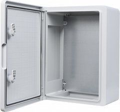 Корпус из АБС-пластика 30*40*17 ІР65 ударостойкий, с МП непрозрачные дверки UBox