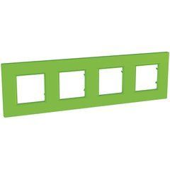 Рамка 4-постова "BIO" MGU4.708.28 Unica Quadro Schneider, 8228, BIO