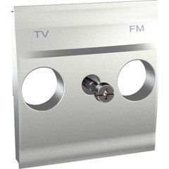 Накладка для TV/FM розетки 2М Алюминий MGU9.440.30 UNICA Schneider, 8778, Алюминий