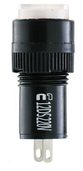 Сигнальна арматура AD22E-12DS біла 220V АC