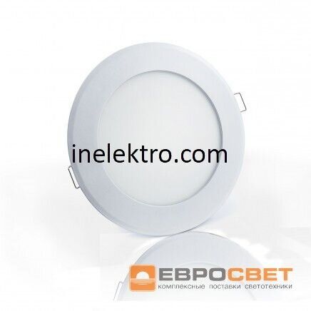 Світлодіодний світильник LED-R-90-3 3Вт 4200К коло вбудований Евросвет, 000039169, 4200