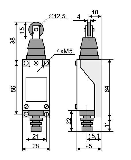 МЕ 8112 кінцевий вимикач