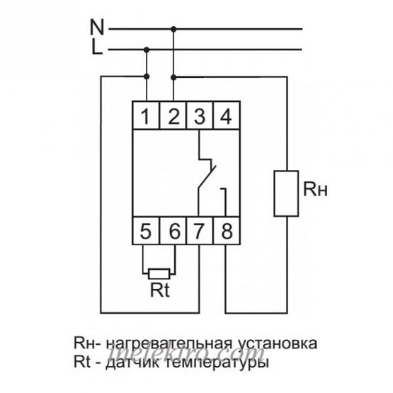 Регулятор температуры RT-822 16А AC/DC 30-60*С F&F
