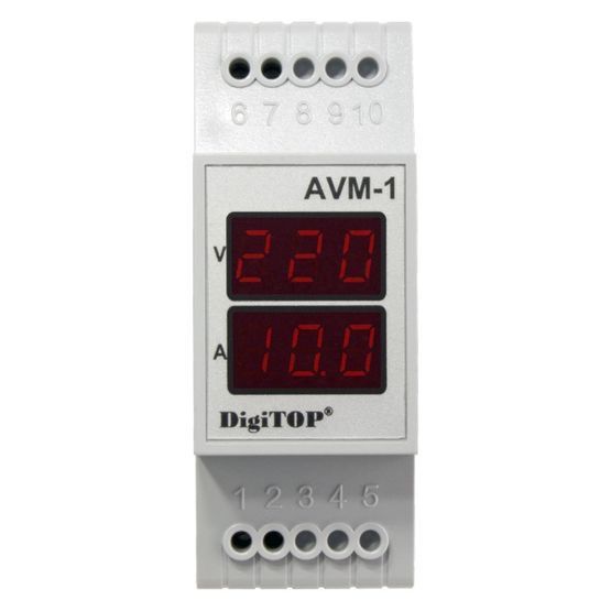 Амперметр-вольтметр AVM-1 однофазний DigiTOP