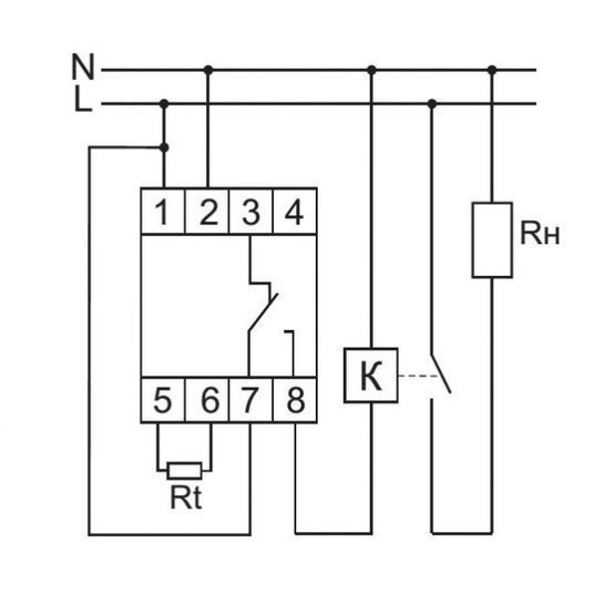 Регулятор температури RT-822 16А AC/DC 30-60*С ФиФ
