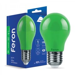 Зелена декоративна лампа Feron LB-375 3W E27 світлодіодна, 25922, Зеленый
