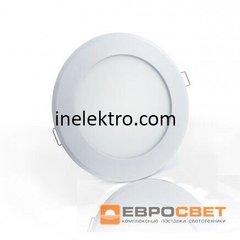 Світлодіодний світильник LED-R-90-3 3Вт 6400К коло вбудований Евросвет, 000039168, 6400