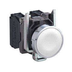 Вимикач кнопковий білий 1NO з поверненням XB4BA11 Schneider Electric