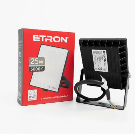 Прожектор ETRON 25W 5000К 1-ESP-204 IP67, 20225, 1-ESP-204, 5000