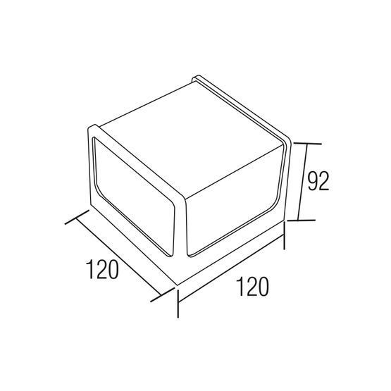 Светильник светодиодный фасадный CUBE настенный