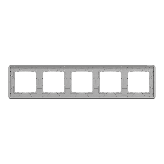 Рамка 5-постова Матовий алюміній Sedna Elements Schneider Electric SDD370805, Алюміній