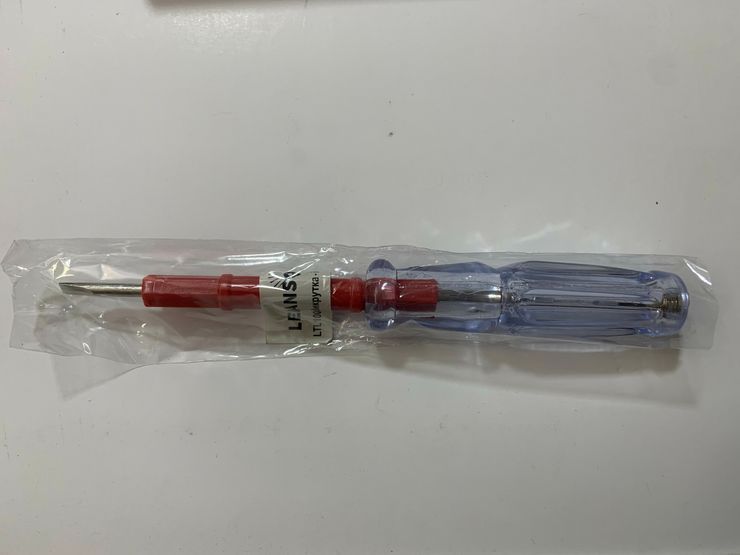 Отвертка индикатор напряжения 100-500V Lemanso 3.0x185mm LTL10076