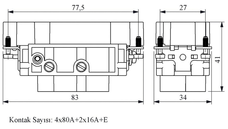 Вилка без корпусу (1-6) EB0806CF00, EMAS
