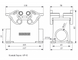 Корпус EBM606PD24 стационарный с розеткой 2 боковых ввода (6 выводов) 35A PG21 EMAS