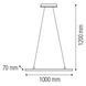Люстра LED "CALIBUR-24" 24W 4000K (хром), Хром, 1