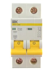 Автоматичний вимикач 2п 32А ВА47-29 ІЕК С, 0321