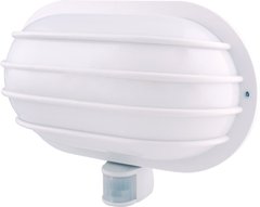 Светильник настенный с датчиком движения e.sensor.lum.69.e27.white (белый) 180 °, IP44, s061026