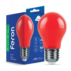Червона декоративна лампа Feron LB-375 3W E27 світлодіодна, 25924, Красный
