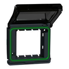 Кришка бокса для Unica New IP55 Mureva Styl, чорна