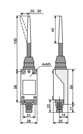 МЕ 8166 кінцевий вимикач