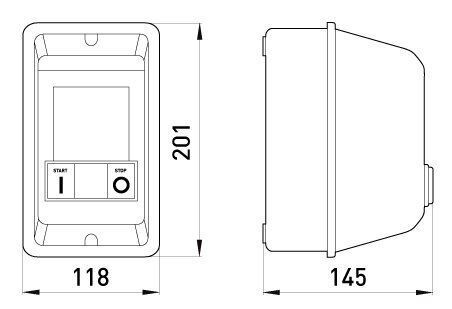 Электромагнитный пускатель e.industrial.ukq.50mb.230v, 50А, 230В