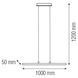 Люстра LED "CAMEL-24" 24W 4000K (хром), Хром