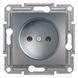 Розетка 1-я без заземления Сталь EPH3000162 ASFORA plus Schneider Electric, 9953, Сталь