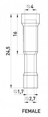 Изолированный наконечник e.terminal.stand.frd1.25.156.red (blt.f.0,5.1,5)