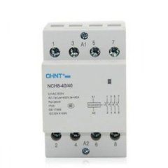 Контактор модульный NCH8-40/40 40A 4НО 230V Chint, 230V АС