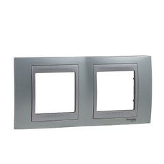 Рамка 2-постова "Смарагдовий" Алюміній MGU66.004.094 Unica Top Schneider, 8513, Смарагдовий