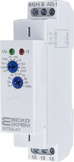 Реле часу NTE9-A1 (затримка включення 1 c - 10 днів)