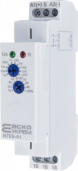 Реле времени NTE9-A1 (задержка включения 1 c - 10 дней)