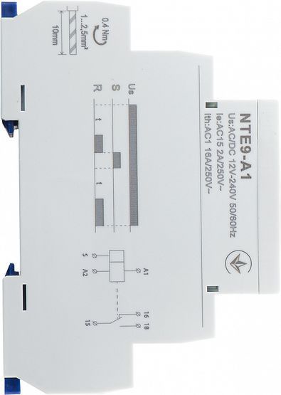 Реле времени NTE9-A1 (задержка включения 1 c - 10 дней)