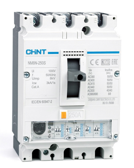 Автоматический выключатель 250а в литом корпусе NM8N-250S ТМ 3P Chint