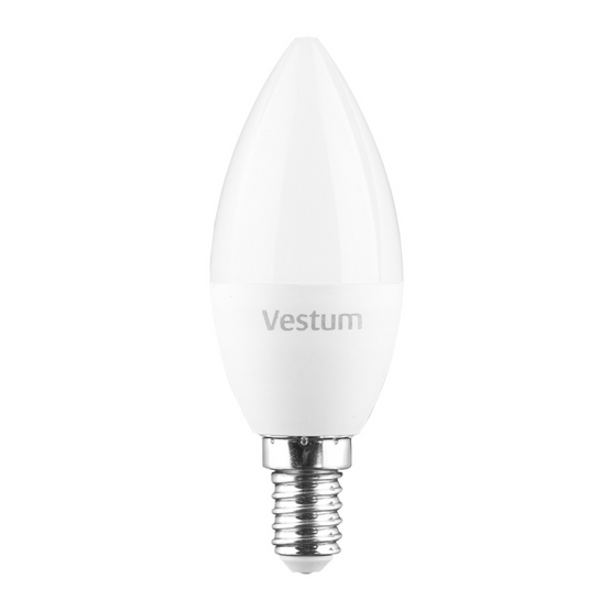 Світлодіодна лампа Vestum C37 8W 4100K 220V E14 1-VS-1311, 4100