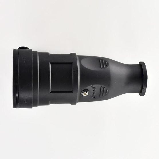 Розетка переносная с заглушкой 2Р+РЕ 1х16А 220-240V каучук Lezard